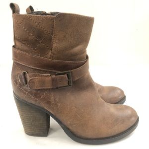 STEVE Madden l Sz 7 l Leather Ankle Boots l REESEA